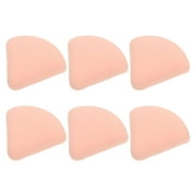 6 Pcs Wedge-shaped Puff Triangular No Powder Sponge